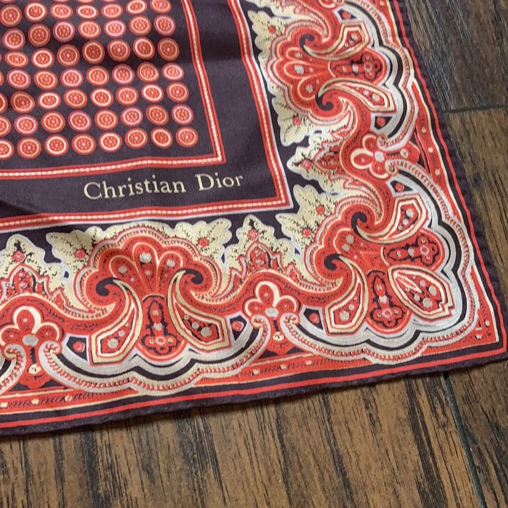 Christian Dior Silk Square Scarf